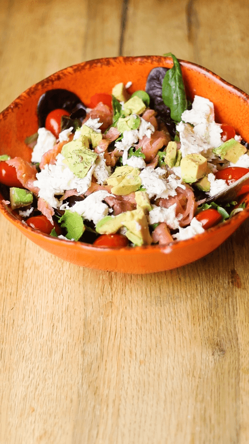 Salmón y aguacate